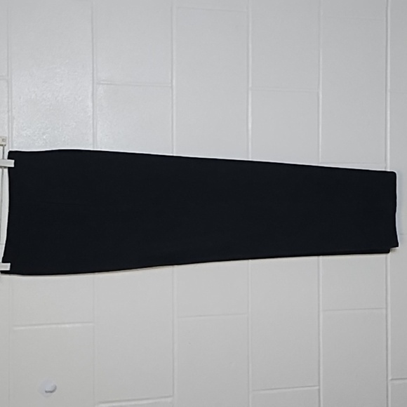 Yves St Clair Vintage Sueded Stretch Pleated Straight Leg Trouser Pants Black 10 - Picture 1 of 11